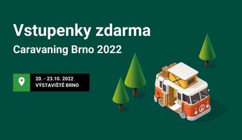 Vstupenky na veletrh Caravaning Brno 2022 zdarma