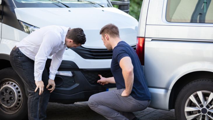 Obytné auto při nehodě