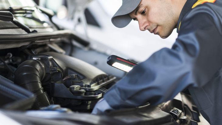 Obytné auto v servisu